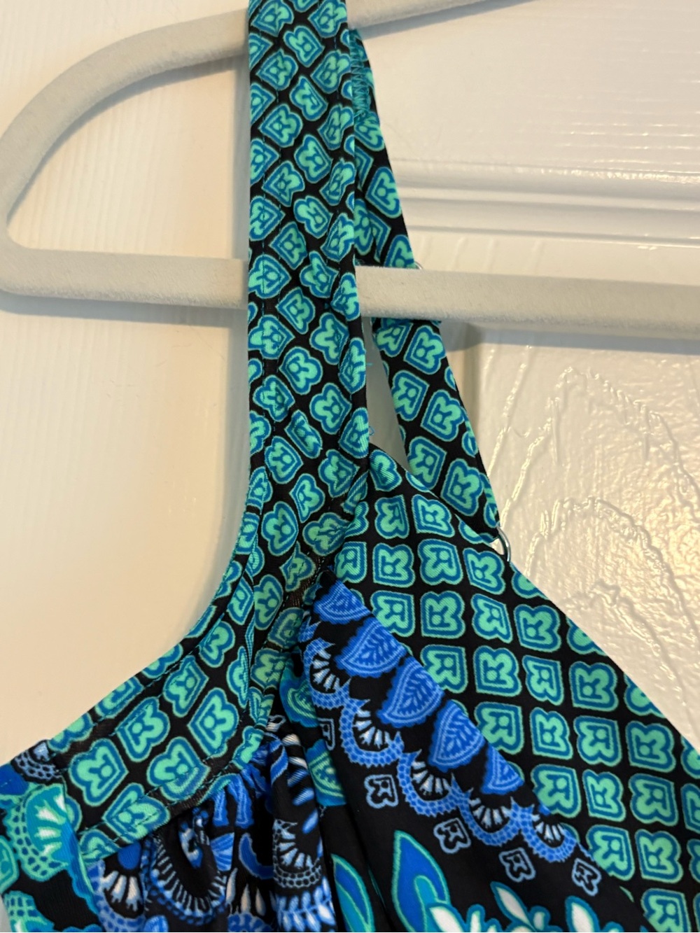 Miraclesuit Blue & Teal Paisley Woman’s One-Piece Swimsuit - Picture 5 of 7